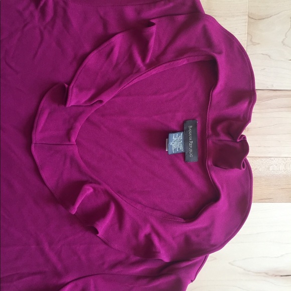 Banana Republic sweetheart ruffled top. - Picture 3 of 5